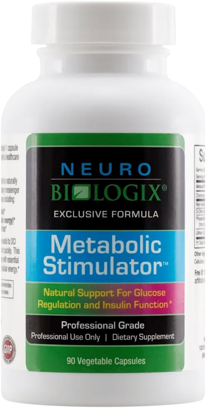 Neuro biologix Metabolic Stimulator Chromium Picolinate Supplements for Weight Control & Hormonal Balance for Men & Women, Contains Chromium, Myo-Inositol, D-Chiro Inositol, & Lithium, 90 Capsules