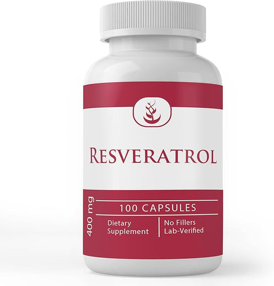 PURE ORIGINAL INGREDIENTS Resveratrol, (100 Capsules) Always Pure, No Additives Or Fillers, Lab Verified