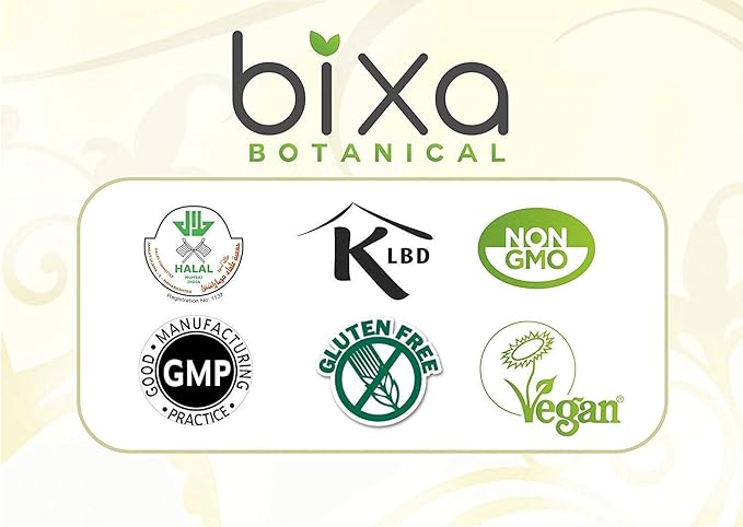 bixa BOTANICAL Moringa Extract 1% Alkaloids 60 Veg Capsules (450mg) | Multi-Vitamin and Nutritional Green Superfood Supplement ǀ Helps in Joint Pain and Blood Circulation ǀ