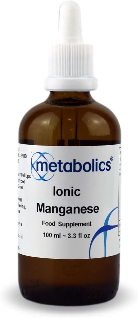 Ionic Manganese Liquid Supplement 100ml | Suitable for sublingual Consumption | Made in The UK | Nothing Added