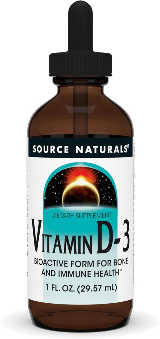 Source Naturals Vitamin D-3 Liquid Drops 2000 iu Supports Bone & Immune Health* - 1 Fluid oz