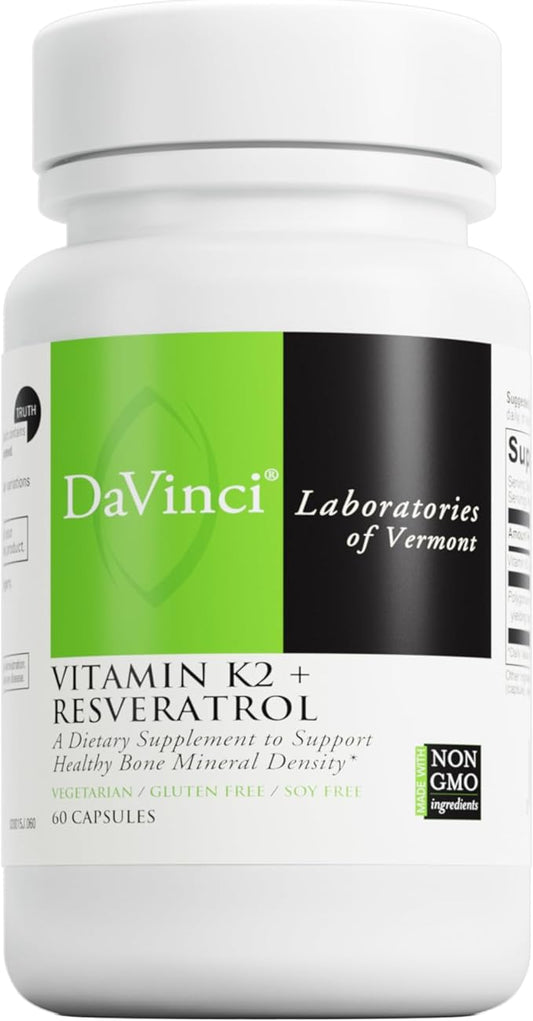 DaVinci - Vitamin K2 + Resveratrol - 60 Capsules