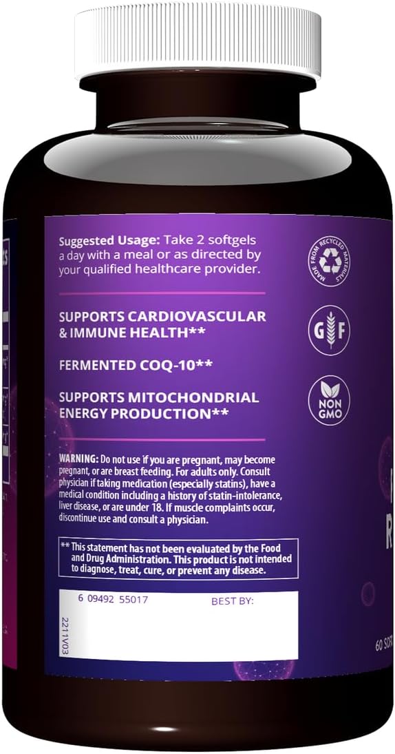 MRM Nutrition CoQ-10 Resveratrol Red Yeast Rice | Heart Health | Powerful antioxidants | Healthy Aging | Gluten-Free | 30 Servings