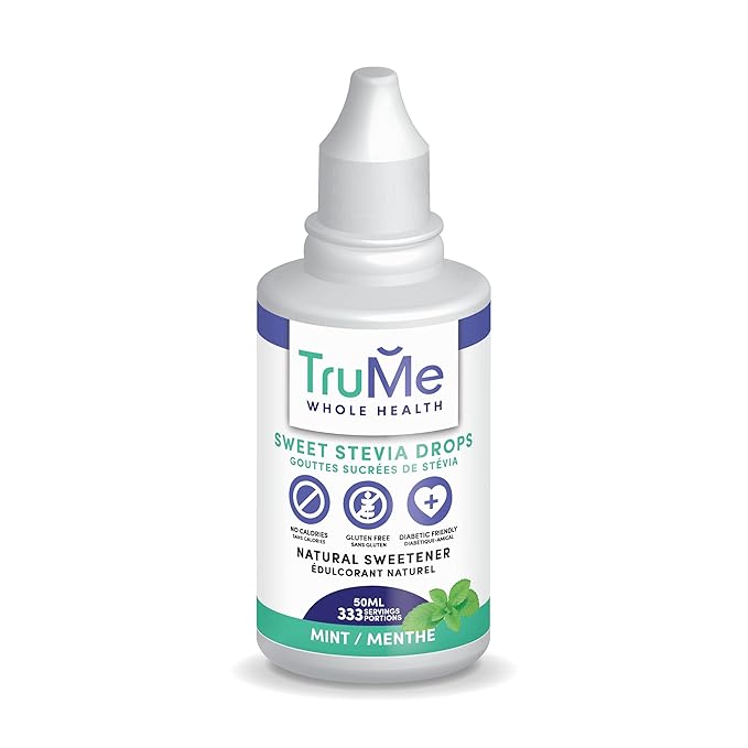 TruMe Whole Health Sweet Stevia Drops - Zero Calorie Sweetener - Keto Liquid Stevia - Vegan - Gluten Free - Alcohol Free - Diabetic Friendly - 333 servings (Mint)