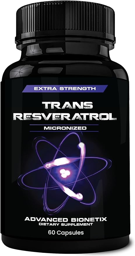 Micronized Trans Resveratrol Supplement High Absorption Antioxidant Formula. Promotes Anti Aging, Cognitive Support & Heart Health