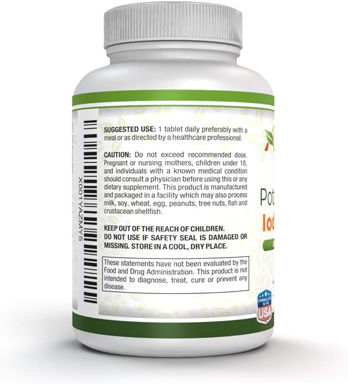 Potassium 99mg with Iodine 150mcg Supplement