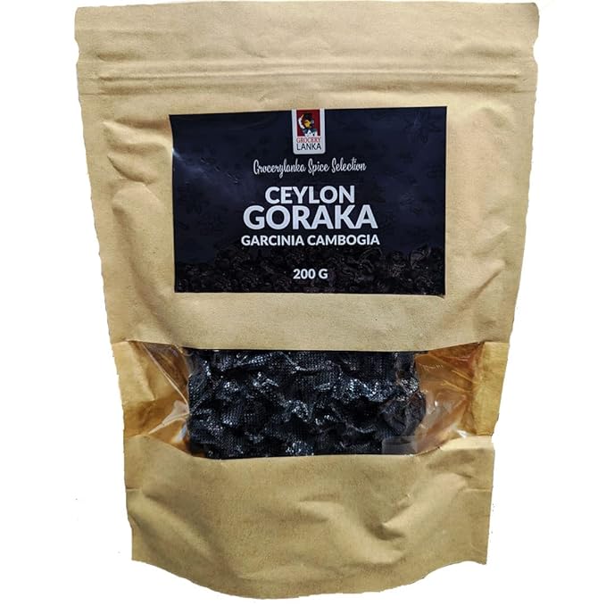 Goraka 200g (7oz), Natural Food Souring Agent, Dried Garcinia Cambogia | Malabar Tamarind | Kudampuli