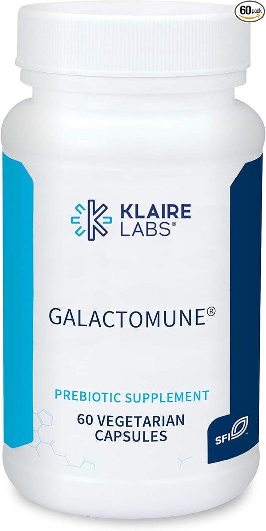 Klaire Labs Galactomune - Prebiotic Blend with Beta-Glucan & Galactooligosaccharides for Immune Support, Soy & Gluten-Free (60 Capsules)