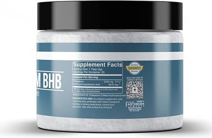 Earthborn Elements Potassium D-Beta-Hydroxybutyrate 8 oz, Potassium BHB, Always Pure