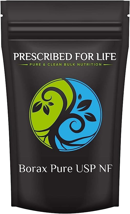 Prescribed for Life Borax Powder | Pure USP-NF Grade All Natural Sodium Borate Powder | Household Laundry Booster, Slime Activator & Multipurpose Cleaning Powder (10 kg / 22 lb)