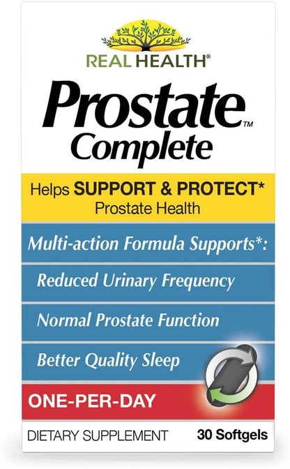 Real Health Prostate Complete - Prostate Supplements for Men, Prostate Health, Prostate Relief, Saw Palmetto for Men, Prostate Formula - 30 Count