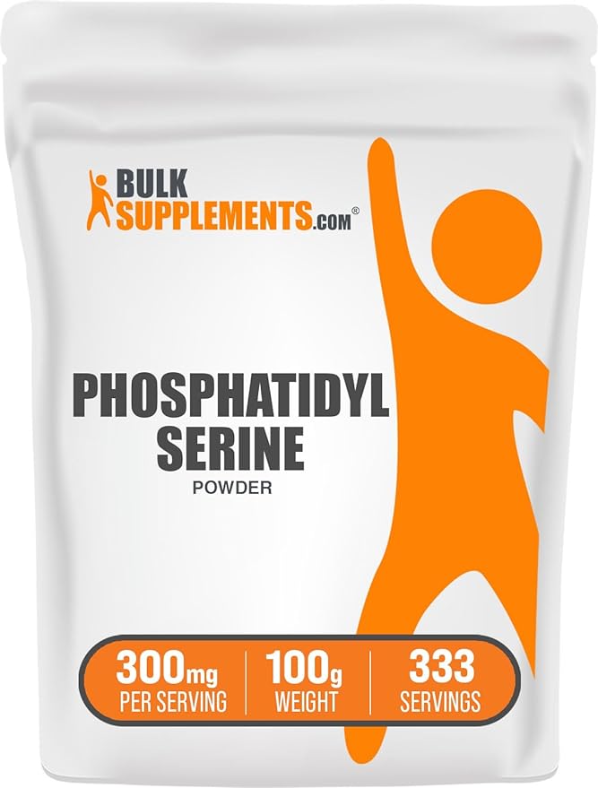 BulkSupplements.com Phosphatidylserine Powder - Phosphatidylserine Supplement, Sourced from Soy Beans - 300mg per Serving (60mg of Phosphatidylserine), 100g (3.5 oz) (Pack of 1)