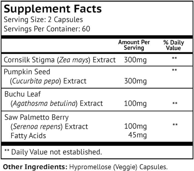 Stronghold Bladder Control - Bladder Control for Men - Bladder Control for Women - Natural Bladder Control Supplement - to Support Healthy Urinary Flow (Already Within Normal Ranges) - (120)