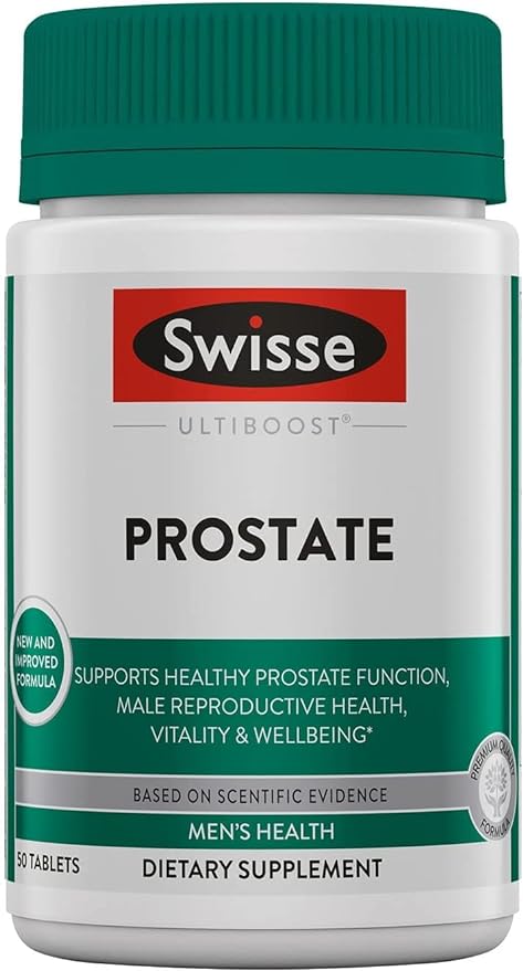 Swisse Saw Palmetto for Men Prostate Supplement | Supports Prostate Health & Male Reproductive Health | Zinc, Selenium, Saw Palmetto & Stinging Nettle Root | 50 Tablets