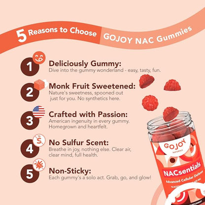 7-in-1 Vegan NAC 600mg Gummies - Sugar Free N Acetyl Cysteine 600mg NAC Supplement - Powerful Antioxidant Supplement with Vitamin C, ALA, Resveratrol & More - Immune Support Gummies