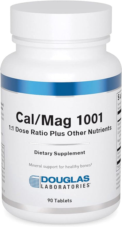 Douglas Laboratories Cal/Mag 1001 | 1:1 Dose Ratio Plus Other Nutrients to Support Healthy Bone Structure - 90 Tablets