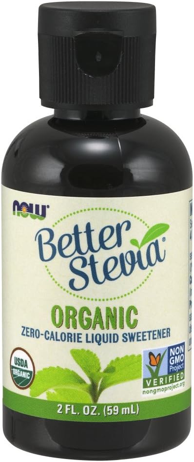 NOW Foods Organic Liquid BetterStevia, 2-Ounce