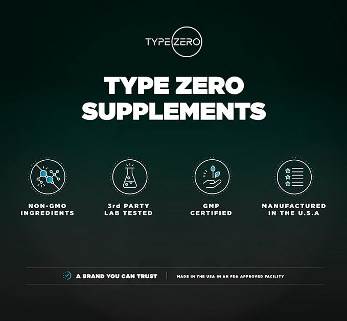 Type Zero Phosphatidylserine 3X Strength Nootropics Brain Support Supplement w/Alpha GPC, Huperzine A & Phosphatidylserine - Clean Focus & Memory Supplement for Brain Pills