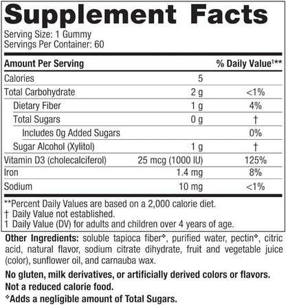 Nordic Naturals Zero Sugar Vitamin D3 Gummies, Wild Berry - 60 Gummies - 1000 IU Vitamin D3 - Great Taste - Healthy Bones, Mood & Immune System Function - Non-GMO - 60 Servings