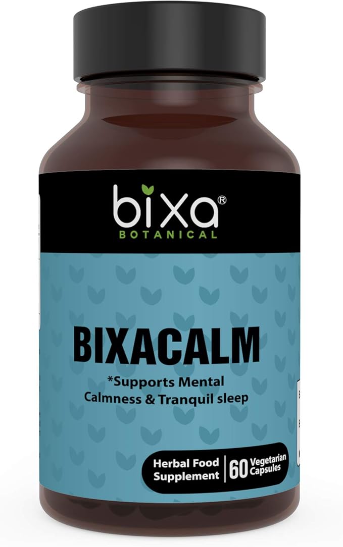 bixa BOTANICAL Bixacalm Capsules,60 Veg Capsules (450 mg) Ashwagandha Extract & Valerian Extract for Sleep