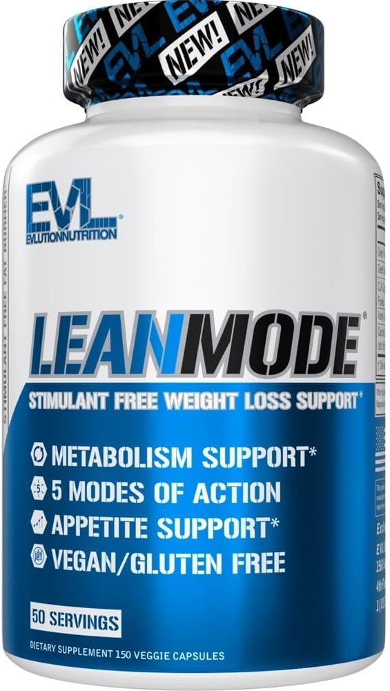 EVL Weight Loss Support Pills - Premium Multipurpose Appetite Metabolism and Fat Loss Support for Men and Women - LeanMode with Green Coffee Bean Extract CLA and Garcinia Cambogia - 50 Servings