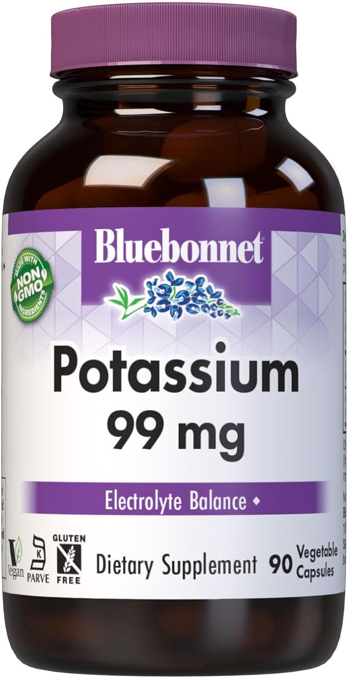 Bluebonnet Nutrition Potassium 99 mg 90 Veggie Caps