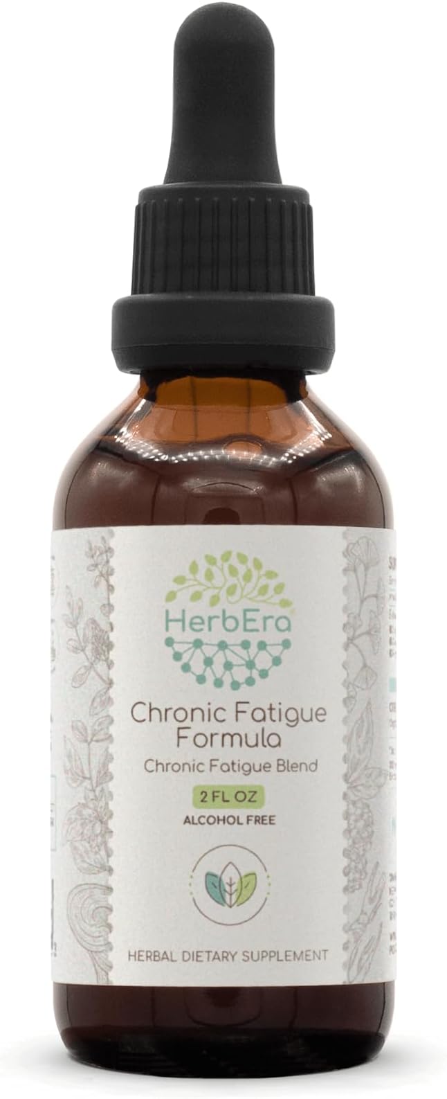 Chronic Fatigue Formula B60 Alcohol-FREE Extract Tincture: Siberian Ginseng Root, Ashwagandha Root, Licorice Root, Ginkgo Biloba Leaf, Reishi Mushroom. Chronic Fatigue Blend 2 Fl Oz