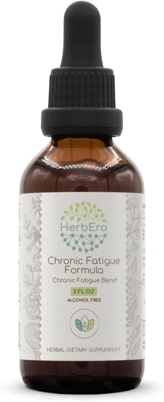 Chronic Fatigue Formula B60 Alcohol-FREE Extract Tincture: Siberian Ginseng Root, Ashwagandha Root, Licorice Root, Ginkgo Biloba Leaf, Reishi Mushroom. Chronic Fatigue Blend 2 Fl Oz