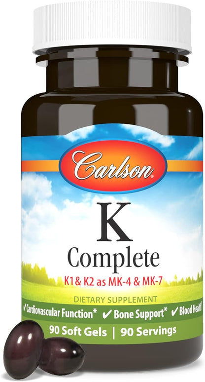 Carlson Labs K Complete Softgels, 90 Count