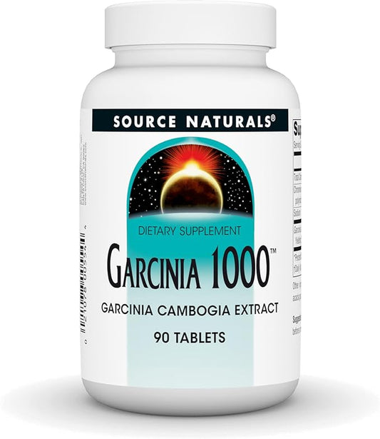 Source Naturals Garcinia Cambogia Extract, 1,000 MG- 90 Tablets