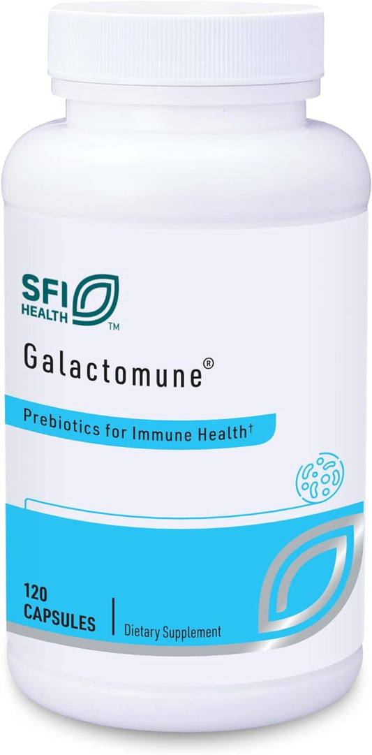 Klaire Labs Galactomune - Prebiotic Blend with Beta-Glucan & Galactooligosaccharides for Immune Support, Soy & Gluten-Free (120 Capsules)