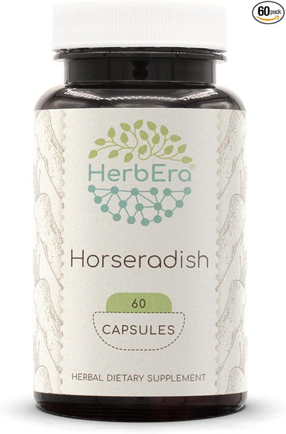 Horseradish 60 Capsules, 500 mg, Horseradish (Armoracia rusticana) Dried Root (60 Capsules)