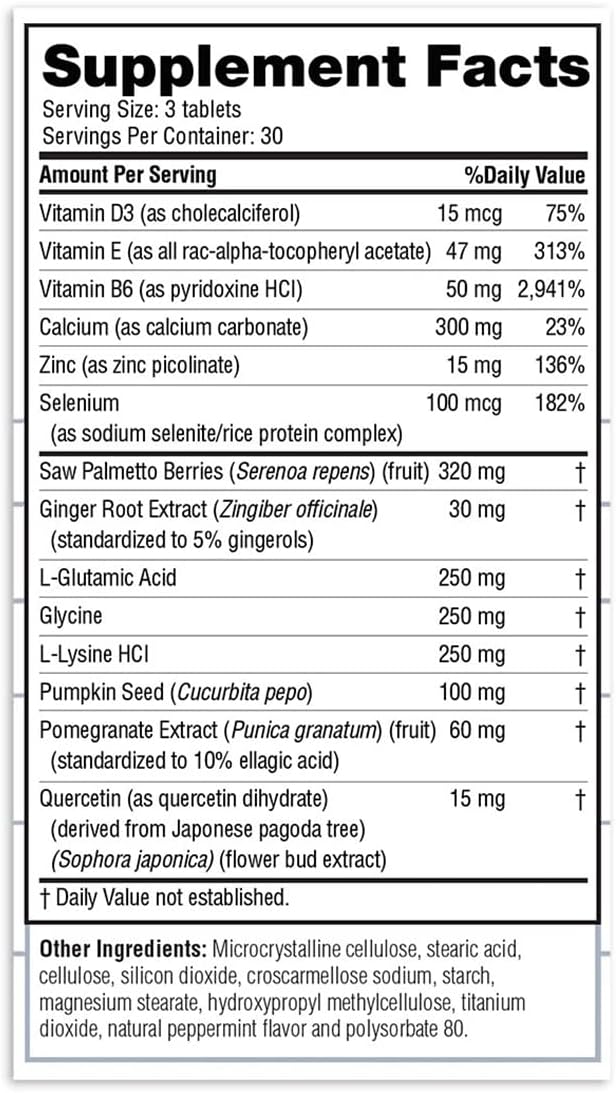 Real Health The Prostate Formula - Prostate Supplements for Men, Prostate Health, Prostate Relief, Saw Palmetto for Men, Prostate Vitamins - 90 Count