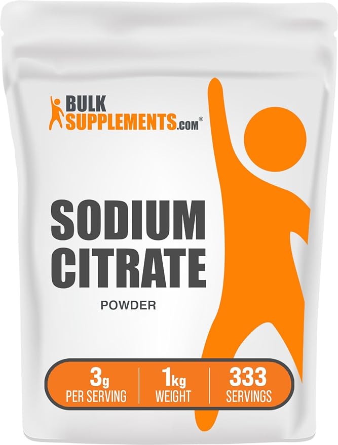 BulkSupplements.com Sodium Citrate Powder - Powder for Cooking - Food Thickener - Sodium Citrate for Cooking (1 Kilogram - 2.2 lbs)