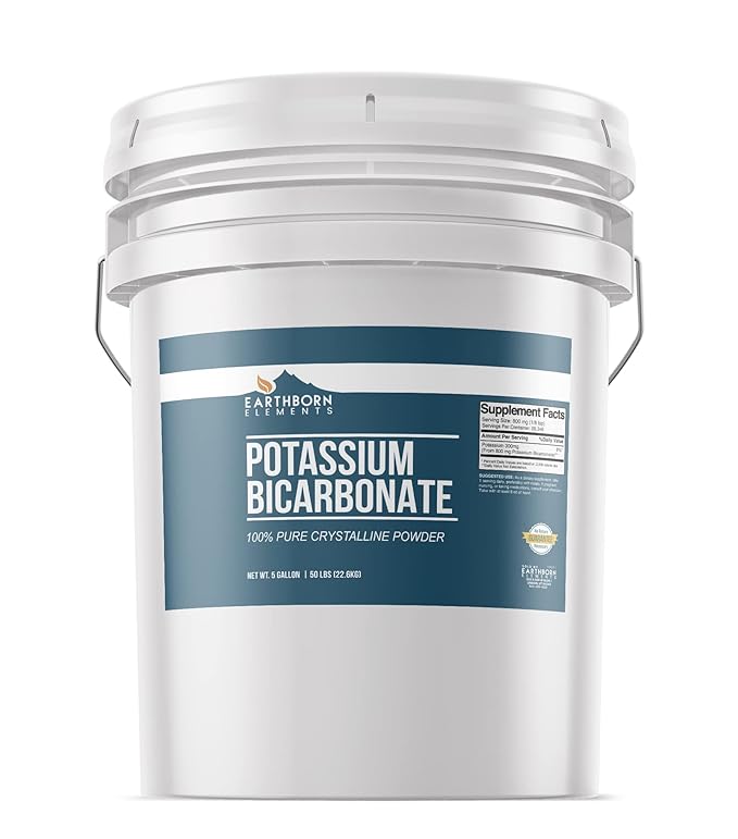 Earthborn Elements Potassium Bicarbonate (5 Gallon), Wine & Cheese Making, Pure & Undiluted