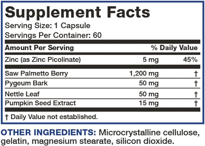 Bronson Prostate Health Support Supplement 60 Capsules