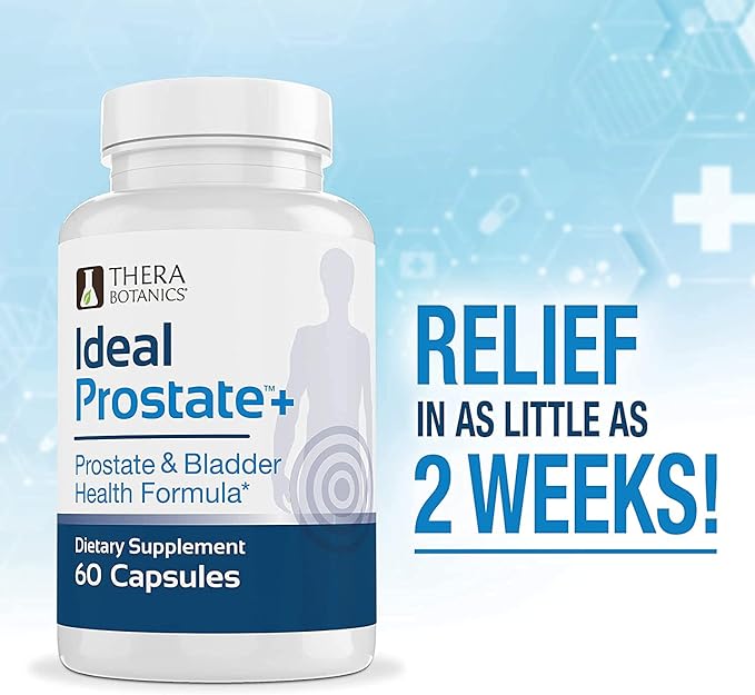 Advanced Men's Prostate Support by Ideal Prostate Plus Ultra with Reishi Mushroom, Saw Palmetto, Lycopene and More for Natural Prostate Relief - 2 Bottles