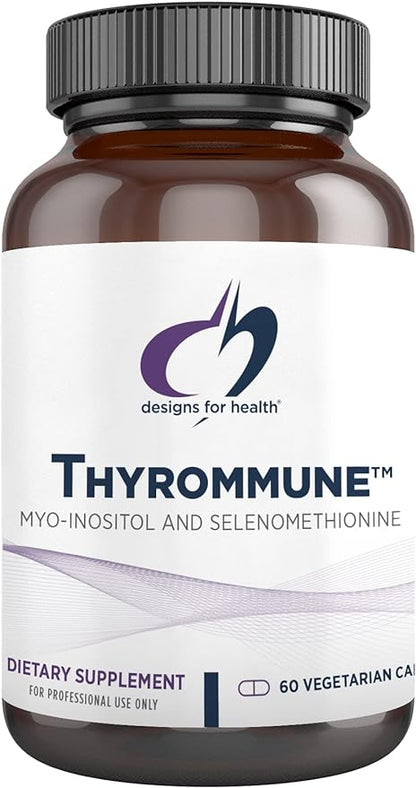 Designs for Health Thyrommune - Thyroid Support Supplement with Selenium (Selenomethionine) + Myo-Inositol - Vegan & Gluten-Free (60 Capsules)