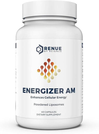 Energizer AM (Liposomal) Supplement (Hesperidin, CoQ10, Trans-Resveratrol, Green Tea Exract) - Bioavailable Formula for Increased Absorption - 60 Capsules