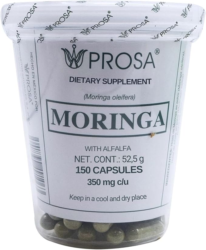 Moringa 150 Cap Prosa. Improves Nutrition and Immune System