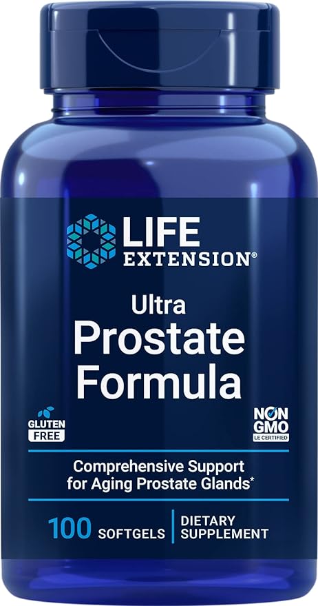 Life Extension Ultra Prostate Formula, 100 Softgels, Natural Supplement for Men