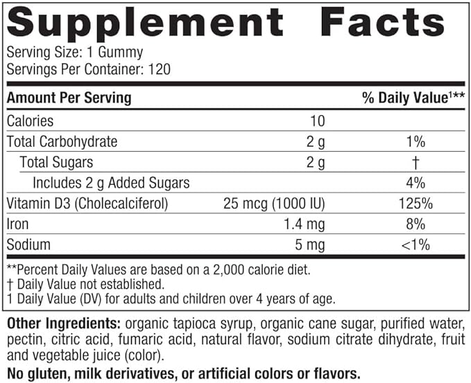 Nordic Naturals Vitamin D3 Gummies, Wild Berry - 120 Gummies - 1000 IU Vitamin D3 - Great Taste - Healthy Bones, Mood & Immune System Function - Non-GMO - 120 Servings