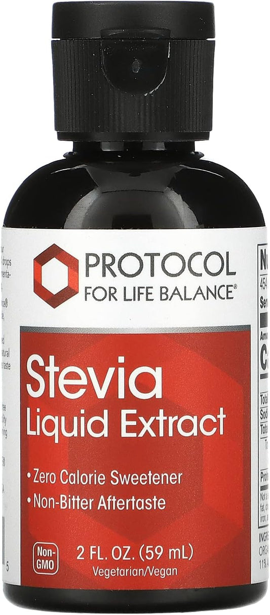 Protocol Stevia Liquid Extract - Organic Stevia Sweetener - Zero Calorie Sweetener - 2 Fl Oz