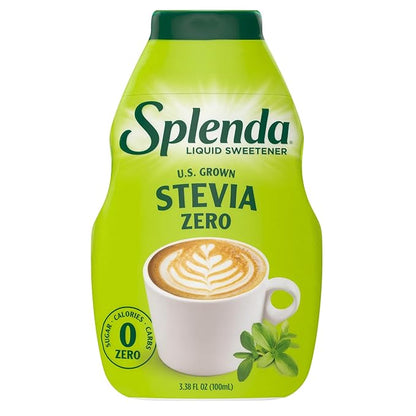 SPLENDA Stevia Liquid Zero Calorie Sweetener Drops, 3.38 Fl Oz Bottle