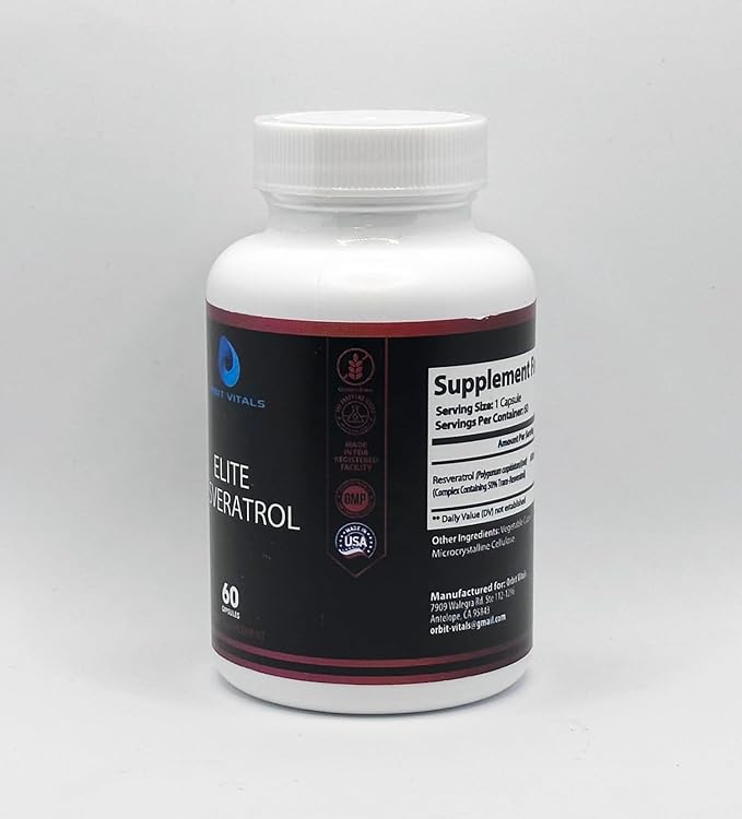 Elite Resveratrol 600 Complex Standardized Trans-Resveratrol