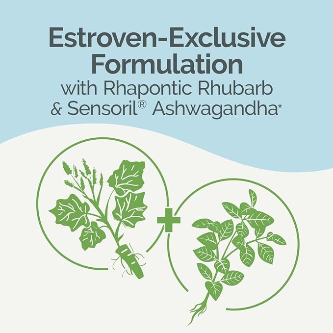 Estroven Complete + Ashwagandha Multi-Symptom Menopause Supplement for Women - Clinically Proven Ingredients Provide Menopause Relief & Night Sweats + Hot Flash Relief* - 4 Month Supply (Pack of 2)