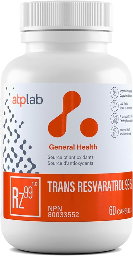 ATP LAB | Trans Resveratrol 99% 60 caps | Source of antioxidants