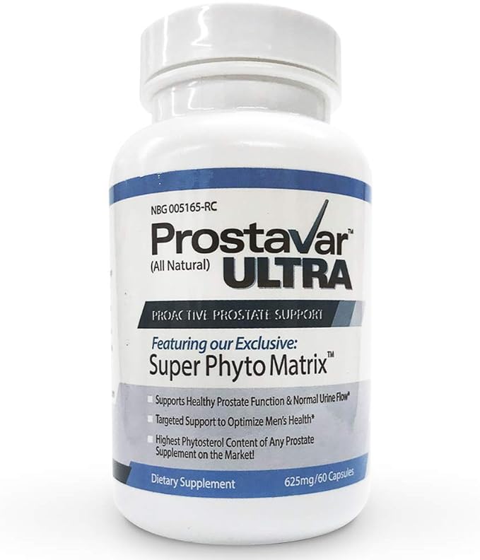 3 Bottle New Improve From Maker of Original Prostavar Ultra Prostate Support 600mg 90% Beta-Sitosterol & 320mg Saw Palmetto + Grape Seed Extract