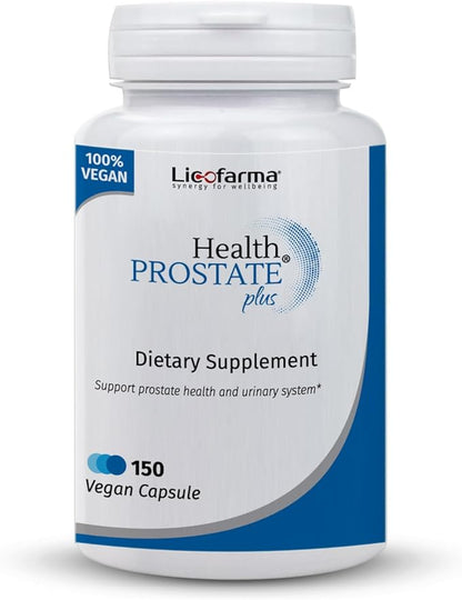 Health Prostate Plus | Enhanced Prostate Health Supplement | Supports Men Urinary Tract Health | Saw Palmetto, Lycopene and Selenium | Pack of 150 Vegetable Capsules