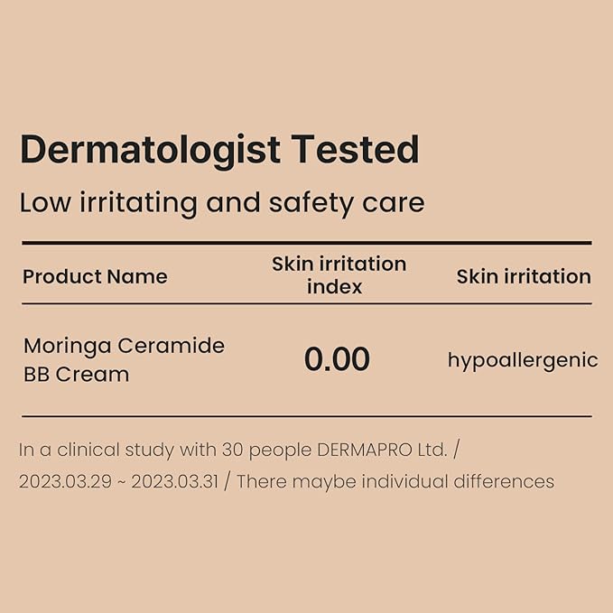 HEIMISH Moringa Ceramide BB Cream SPF 30 PA++ | 21 Light Beige | 1.87 fl oz / 53g